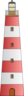 Red And White Lighthouse Clip Art